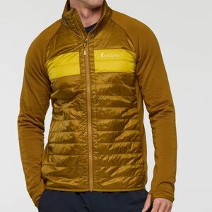 Cotopaxi Men's Brown and Yellow Puffer Jacket